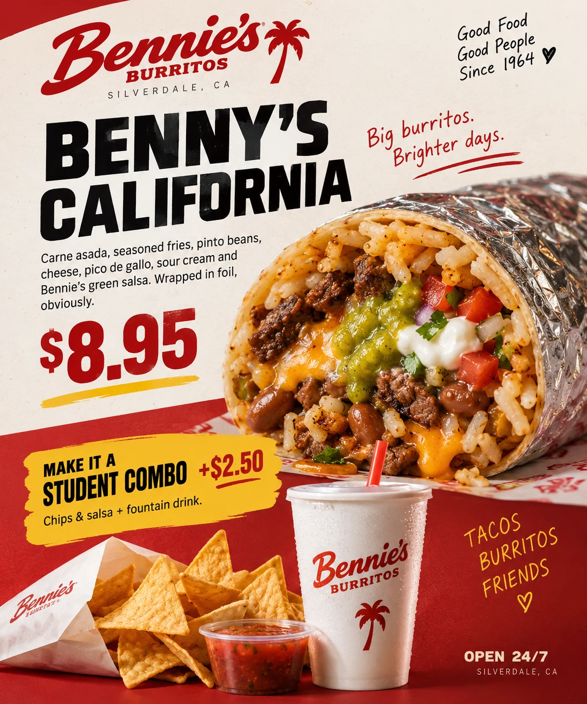 advert for burittos